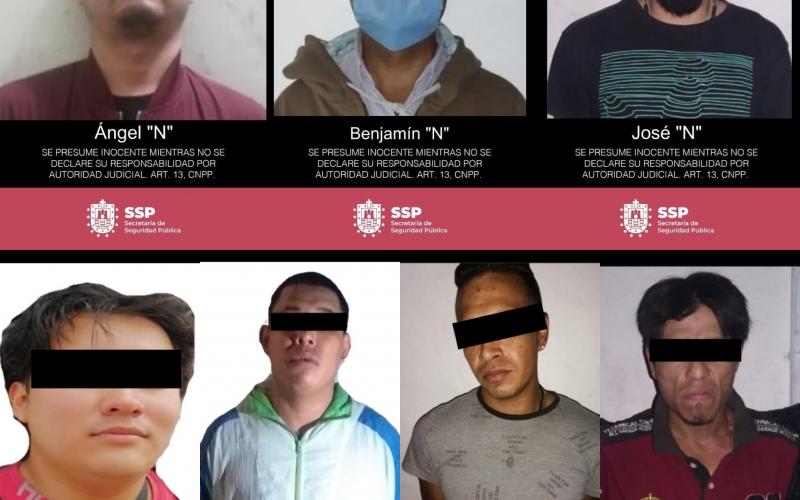 8 personas detenidas y recuperan tres vehículos con reporte de robo en Xalapa, Veracruz