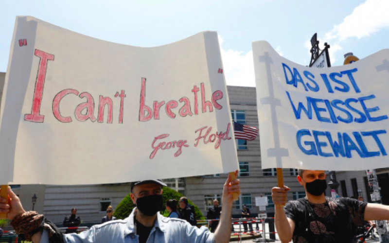 Desde Europa protestas por la muerte de Floyd 