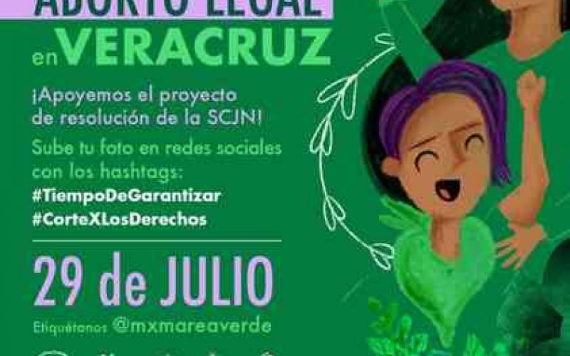 Colmena Verde lanza pañuelazo virtual en redes por el aborto legal en Veracruz