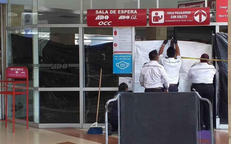 Fallece femenina en la sala de la central de autobuses ADO en Veracruz