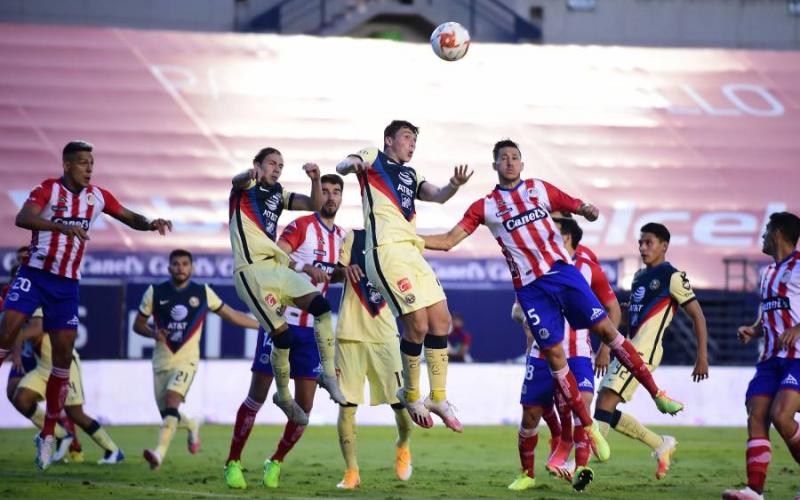 El América se logra imponer al San Luis 2-1 en la capital potosina 