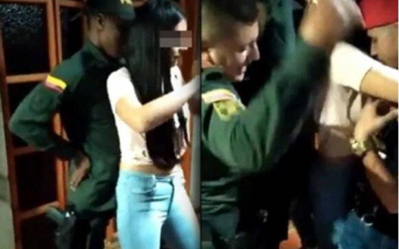 Policías van a detener fiesta clandestina y terminan “perreando”