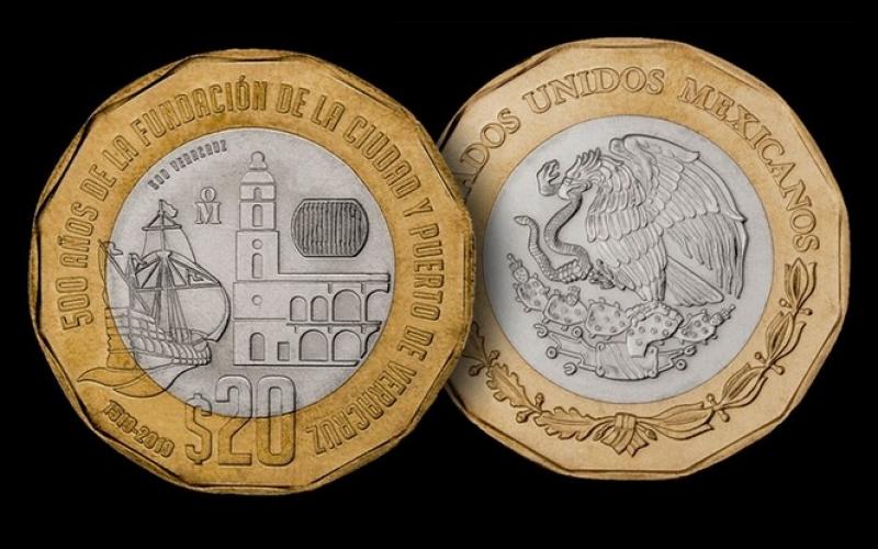 Moneda conmemorativa de 20 pesos se revende hasta por 186