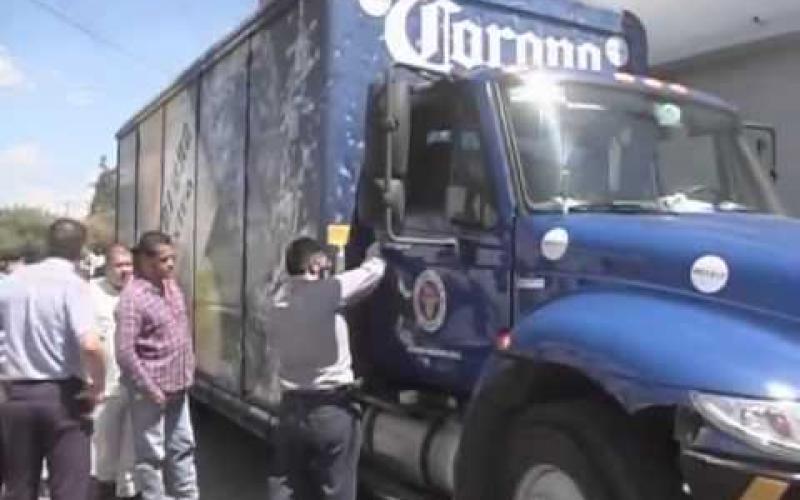  Se llevan aprox. 500 mil pesos en atraco a un repartidor de cerveza en Veracruz