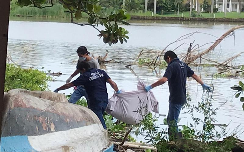  En el Río Jamapa en Boca del Río, fue localizado la mitad de un cuerpo humano