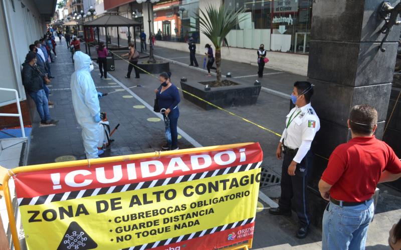 Cerco sanitario es retirado del Centro Histórico de Orizaba