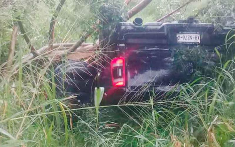 Alcalde de Soconusco Veracruz resulta herido tras volcarse el auto en el que viajaba