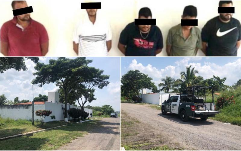 Fueron detenidos 5 sujetos con tres toneladas de droga en Veracruz