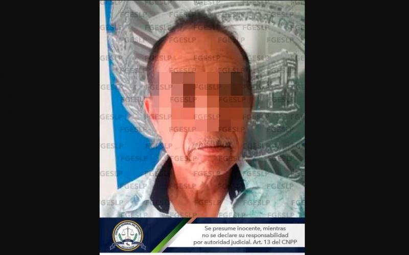 Detienen a Martín "N", tras haber abusado sexualmente de su nieta en San Luis Potosí