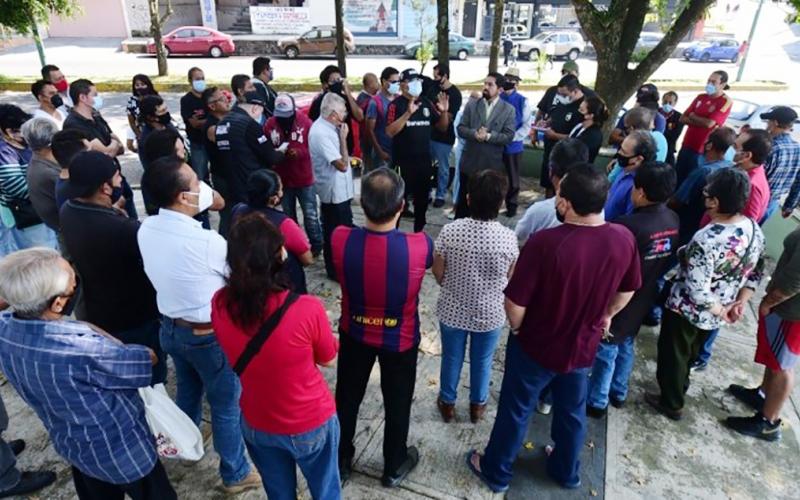 Habitantes y comerciantes de la avenida Ruiz Cortines se manifestaron en contra de la implementación de la ciclovía