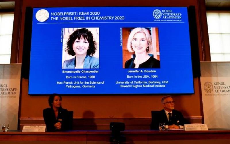 Emmanuelle Charpentier y Jennifer A. Doudna son las ganadoras del Premio Nobel de Química 2020 "por el desarrollo de un método para la edición del genoma",