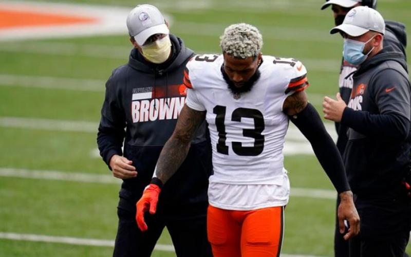 Fuera toda la campaña Odell Beckham Jr.  receptor de los Cafés de Cleveland: NFL