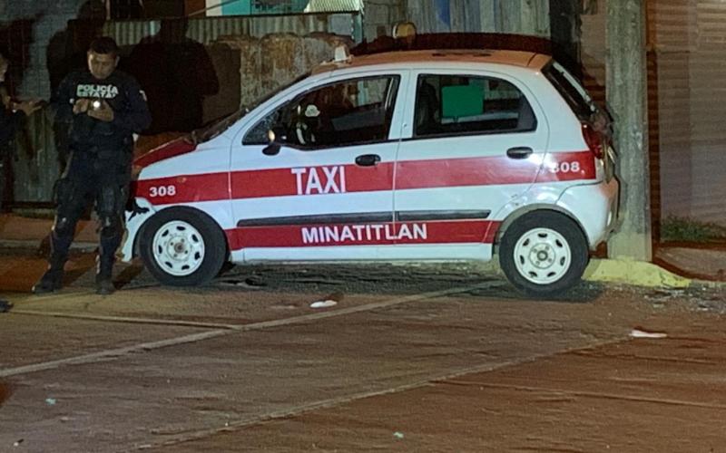 Taxista es baleado en las afueras de su domicilio en Minatitlán Veracruz