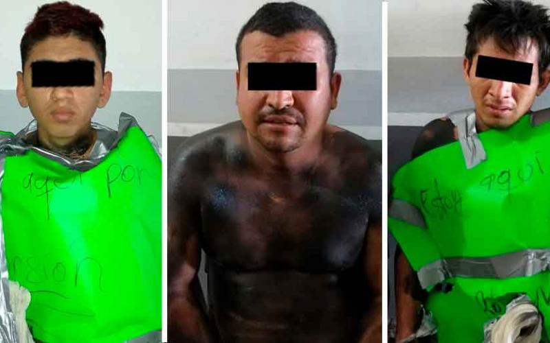 Dejan libres a cuarto masculinos que estaban secuestrados, amarrados y con cartulinas en Pánuco Veracruz