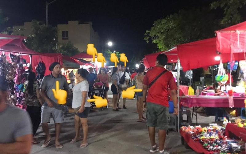  Habitantes protestan por falta de medidas COVID19 en tianguis de Huatusco Veracruz