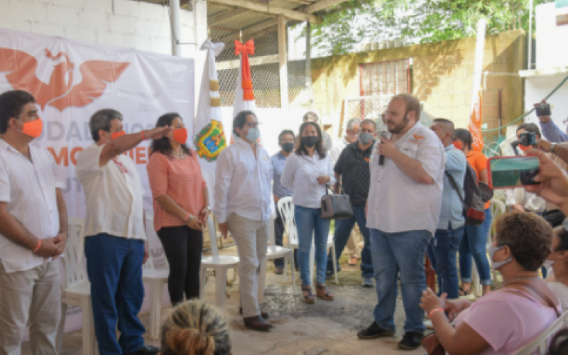  Movimiento Ciudadano suena fuerte en Oluta Veracruz; colaboradores toman protesta