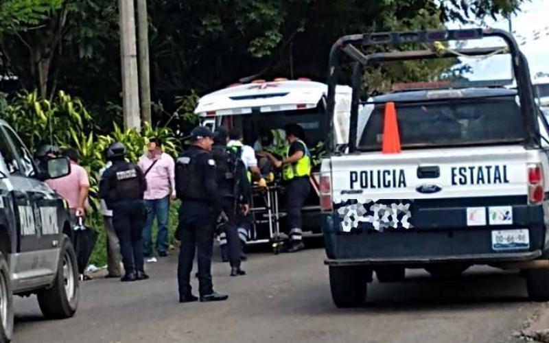 El herido fue canalizado a un nosocomio de la ciudad para una mejor valoración