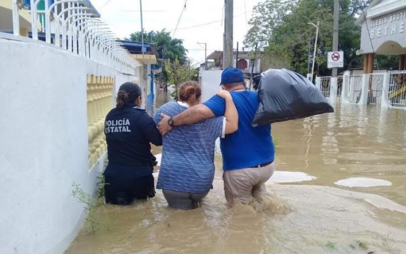 SSP pone en marcha el Plan Tajín por lluvias en el sur del estado de Veracruz