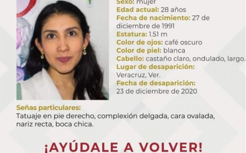 La Comisión Estatal de Búsqueda Veracruz publicó la tarde del viernes la ficha con los datos de Samara Aurora.