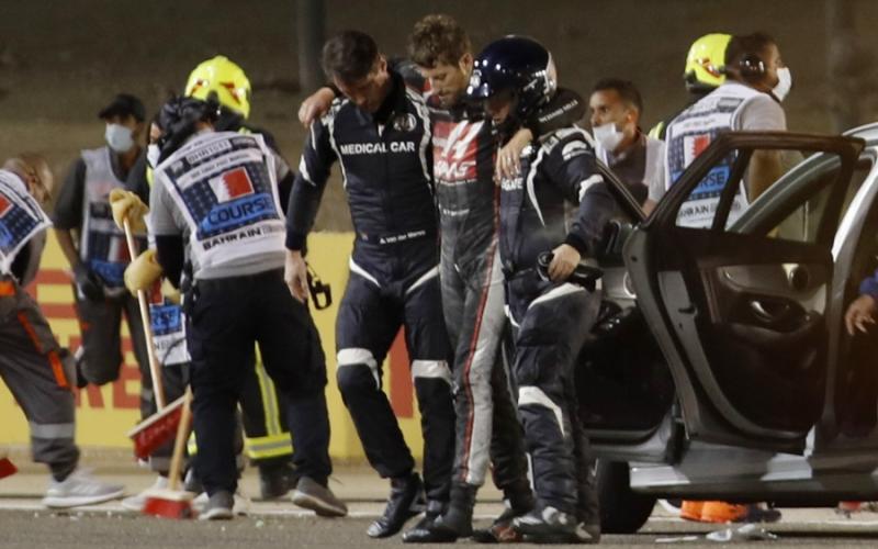 FIA investiga accidente de Grosjean mientras se realizan cambios en pista de Baréin