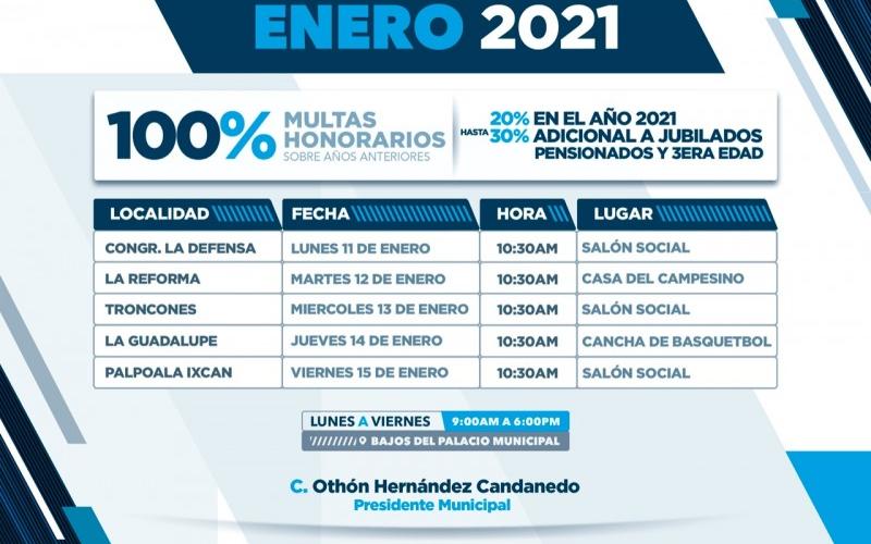 Con la finalidad de acercar a la población los servicios municipales y la población pueda realizar su pago del impuesto predial.