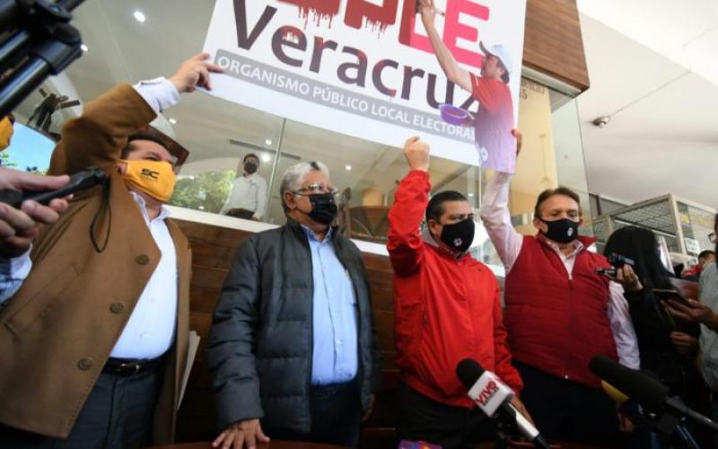 Se registran en Veracruz alianzas partidarias para elecciones 2021