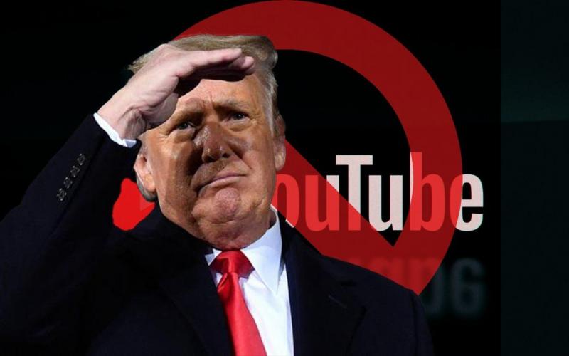 "También", YouTube suspende cuenta a Donald Trump