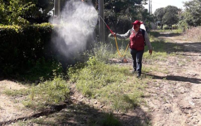  Realizan labores de fumigación contra el dengue en Agua Dulce, Veracruz