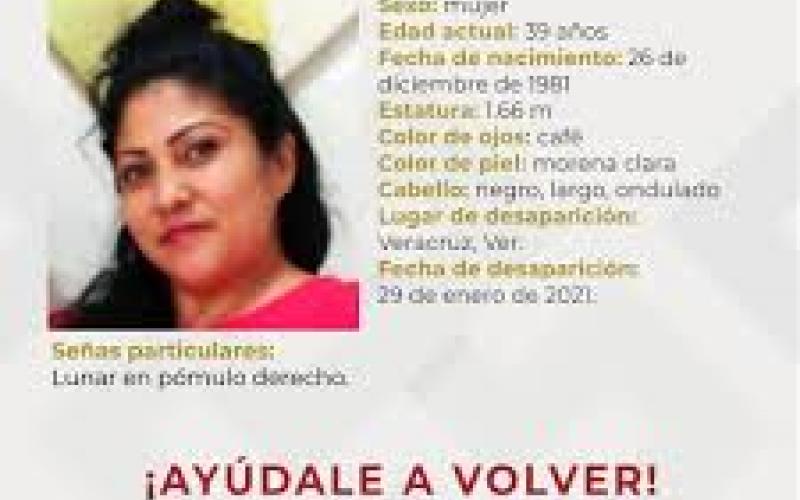 Desaparece Claudia Montoya Gamboa en Veracruz