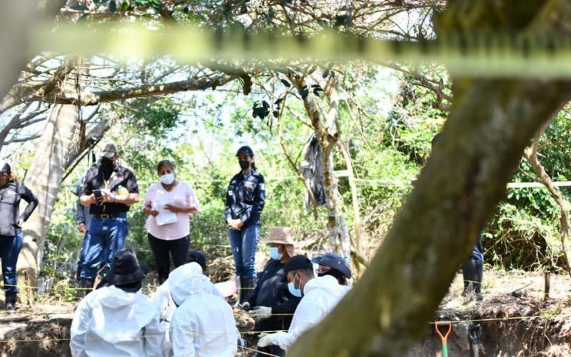 Siete cuerpos fueron recuperados de fosas clandestinas de Arbolillo, Veracruz