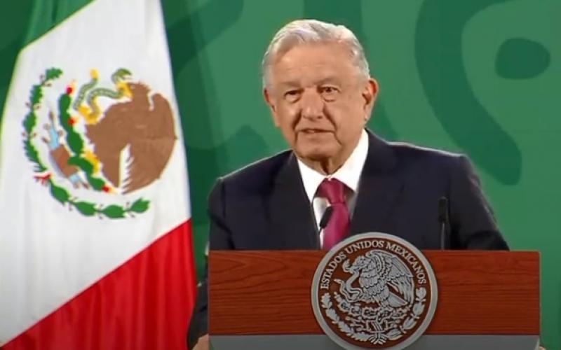 El presidente López Obrador, durante su conferencia de esta mañana del 10 de marzo, desde Palacio Nacional