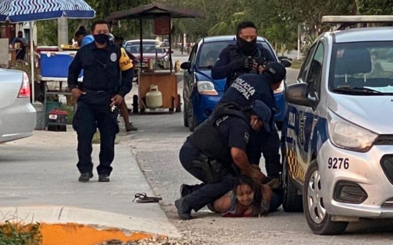  Igual que George Floyd, fallece mujer luego de ser sometida por policías en Tulum