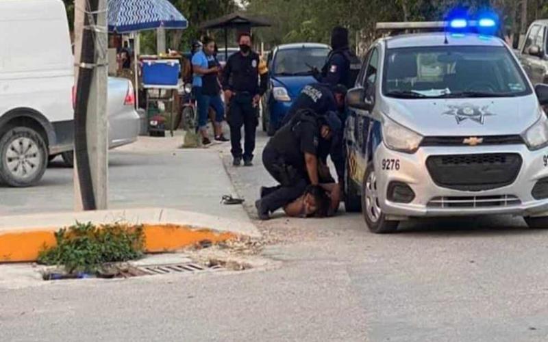 Fiscalía de Quintana Roo ejerció acción penal contra los cuatro policías municipales de Tulum que detuvieron a la salvadoreña