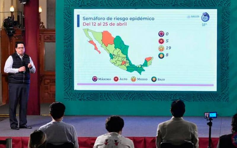 Del 12 al 25 de abril, 21 municipios estarán en naranja, 100 en medio y 91 en bajo