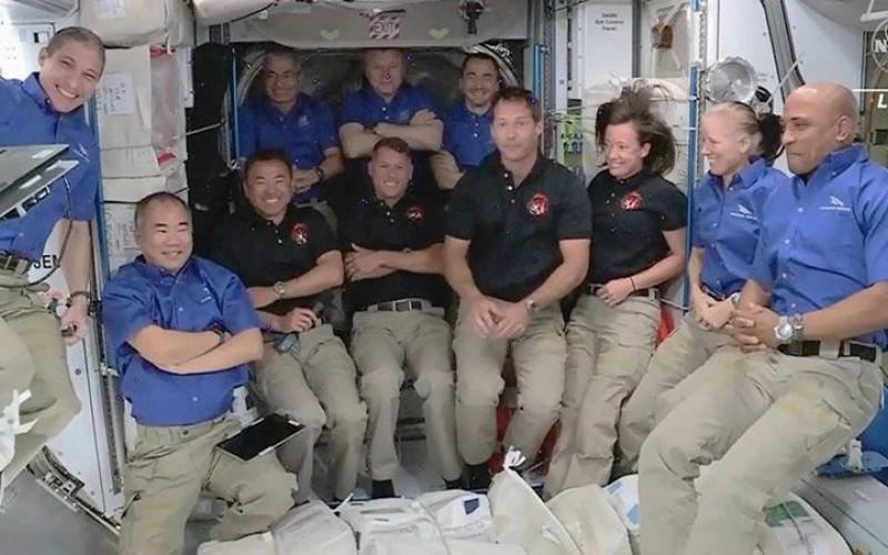  Estación Espacial Internacional con su mayor numero de astronautas en una década