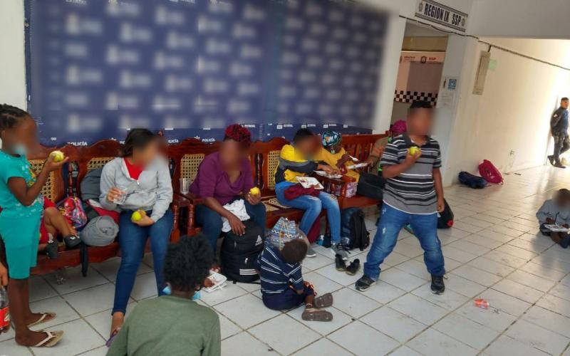  En Hueyapan de Ocampo, Agua Dulce y Coatzacoalcos, SSP rescata a 149 migrantes