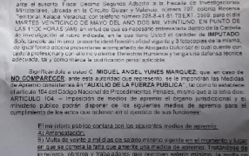 Gobierno se Cuitláhuac inicia cacería contra Miguel Ángel Yunes Márquez.