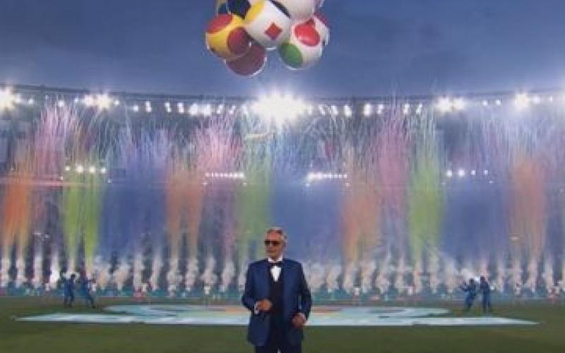 El Olímpico Romano albergo una emocionante ceremonia para abrir ‘’La Eurocopa’’ con Andrea Bocelli