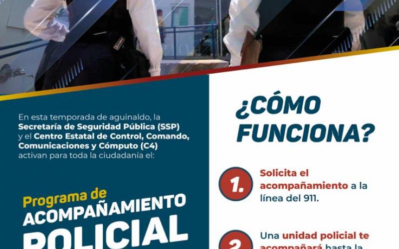 ¿Vas al banco? ve en compañia policial, es gratuito en Veracruz