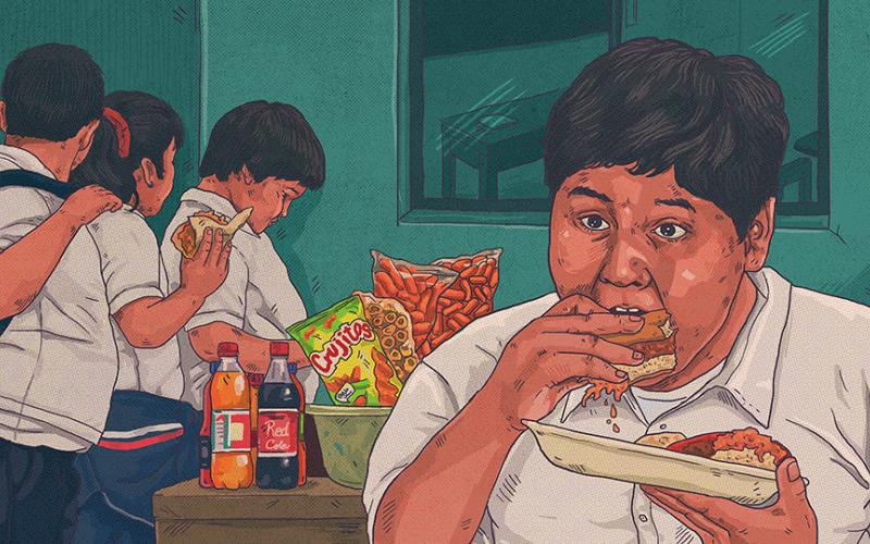 ¿Que es lo que causa obesidad en niños en Mexico?