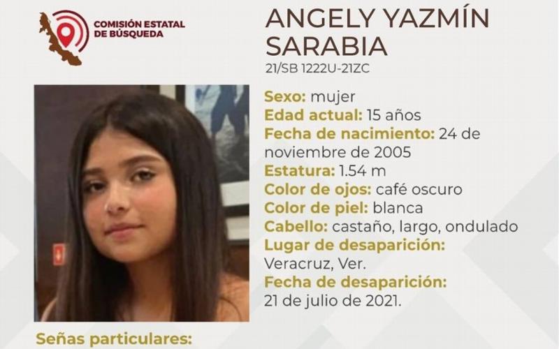 Desaparece jovencita de 15 años de Veracruz