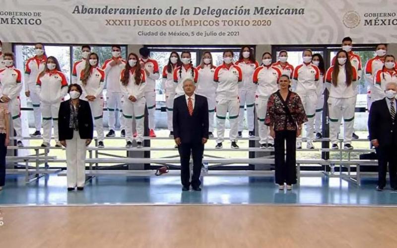 Todo listo para el abanderamiento de la delegación olímpica mexicana