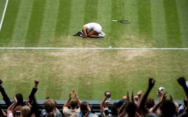 Una joven se llevó los aplausos en Wimbledon