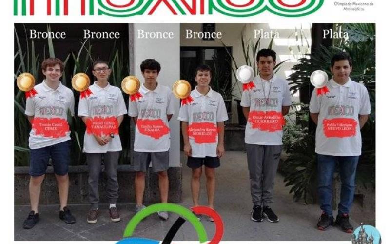 Mexicanos logran 2 platas y cuatro bronces en Olimpiada de Matemáticas