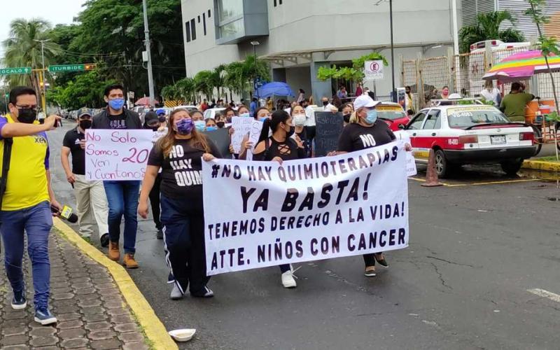 Los niños con cáncer una protesta sensible en Veracruz