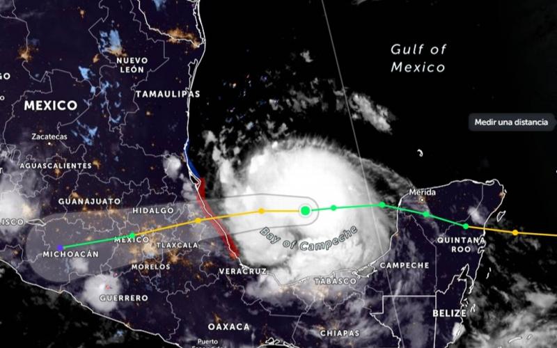 "Grace" se intensifica a huracán categoría 1 esta mañana