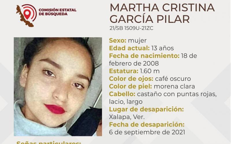 Desaparece una menor de 13 años en Xalapa