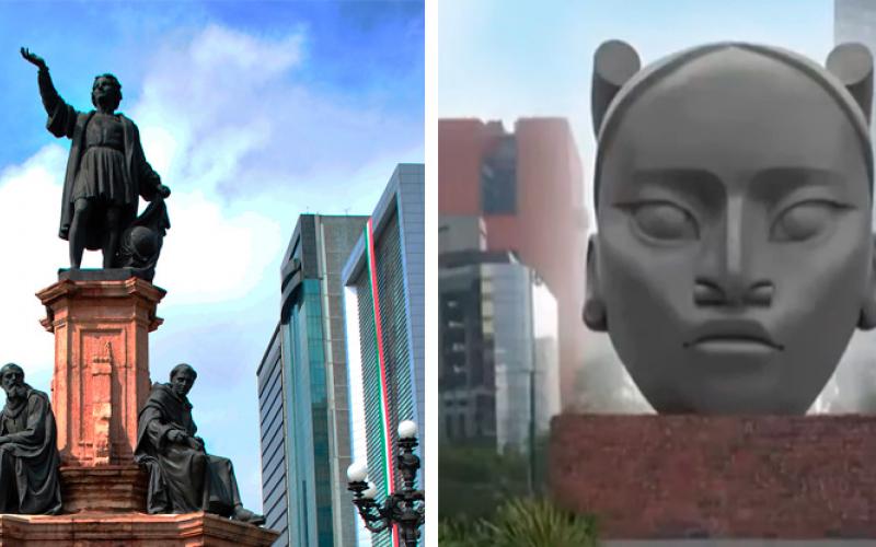 Lanzan petición para regresar estatua de Colón a Paseo de la Reforma