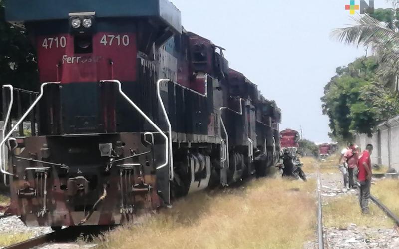 Muere arrollado por un tren en Veracruz