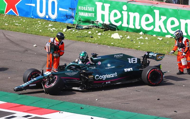 F1: Lance Stroll sufre tremendo accidente en la clasificación del GP de México